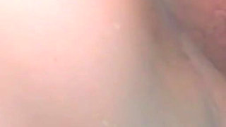 Redhead Amateur MILF with Hairy Pussy Masturbates with a Dildo in the Pool