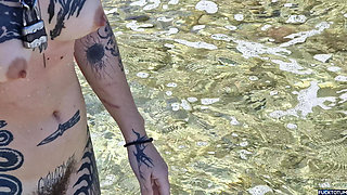 Outdoor Blowjob by the Sea From a Horny Stranger on the Nudist Beach