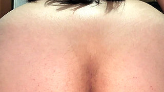 POV - Big Cock and Hot Brunette Wanking of Greedy Pussy