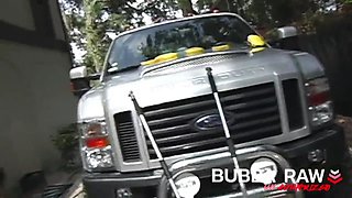 Crazy naked coeds car wash