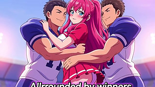 cheerleader Mia gives her favorite team the ultimate private celebration