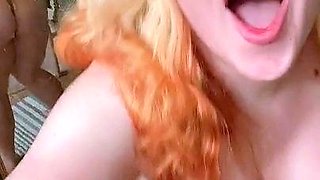 Big boob brunette masturbates on webcam