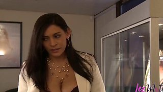 Blonde MILF Julia Ann Fucks Smoking Secretary Raylene