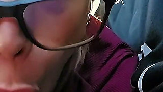 Deep Blowjob in the Car to My Best Friend's Husband Secretly