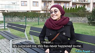 Hottie's orgasm scene by Public Agent