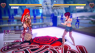 Lesbian Battle BDSM Hentai Game Ep.1 Readhead Lesbian Scissoring and Squirting Fight!