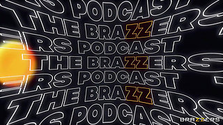 Brazzers - Kira Noir and Violet Myers Make Podcast Studio Into Steamy Threesome