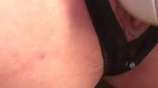 Japanese Toys Scene-2 beautiful Brunette in Sexy Lingerie Fucked by a Cock and a Dildo