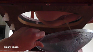 Dyanna Smokes on Her Live Toilet