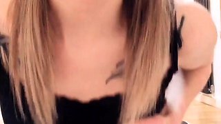 Tranny shemale skank solo masturbation