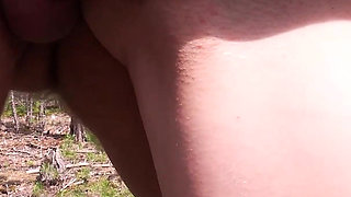 German Glasses Girl Vivi Vallentine Seduce to Risky Outdoor Sex by Stranger