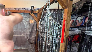 Part 2:- Lanista Bear, Domina Satana Takes Cum Loving Whore in the Dungeon for the First Time!