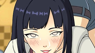 Naruto: Kunoichi Trainer - 18yo Hinata Hyuga Big Ass Teen Gets Her Tight Little Pussy Fucked Doggy Style and Creampied