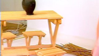 Duenne Rothaarige Haarige Sandra Das Erste Mal Vor Der Kamera Nackt