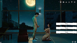 Swimming with Girlfrient at Pool