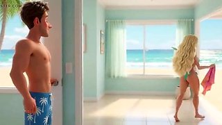 Blonde Wife’s Beach Tease Turns Wild in House Fuck Fest With Hubby and Young Guys