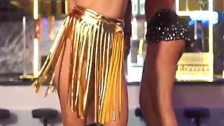 The Carnival of Three Brazilian Lesbians Enjoying on the Stage of the Nightclub