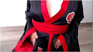 Milf Cosplayer Con Kimono Japones De Akatsuki