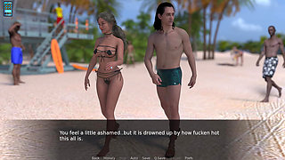 Paradise City: Sexy Dressed Hot Wife Walks on the Beach with Her Cuck Hubby Things Got Spicy - Episode 10
