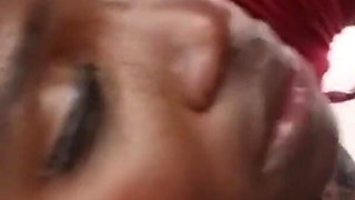 Big Ass Ebony Slut Shared by Two Big Dicks