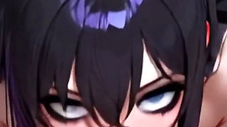 Ai Anime a Beautiful and Sexy Woman Sucks Cock, Has a Ride, Doggy Style. Blowjob Cum