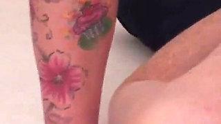 Foot worship 155 red lacquered toenails