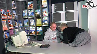 German short haired stepmother seduces her stepson