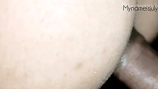 Daddy's Big Dick First Time Anal - Petite Latina Teen Hardcore POV Sex