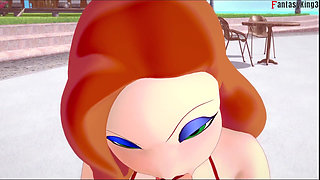 Jessica Rabbit Wearing a Bikini POV Sex