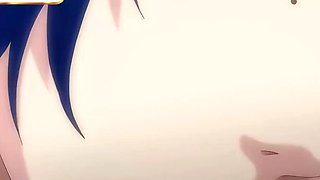 Tender maid guides shy virgin boy into a steamy bath