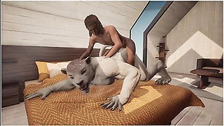 Hot Lion Hunk Breeds Twink Boyfriend With Car Toon