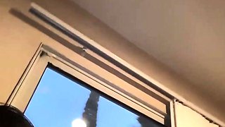 Big tits latina fucks her face with her dildo