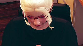 Boss Fucking Secretary After Partners Left the Office