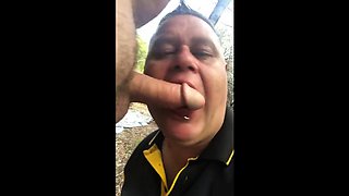 Big-Cock Daddy Blowjob in the Dunes