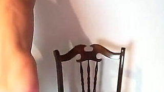 Sexy Femdom Mistress Dominates Naked Slave with Whip
