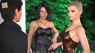 Naughty visual novel with erotic stories featuring hot blondes and curvy redheads