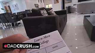 Step daddy pounds his horny lovely step daughter Maria Kazi to keep her concentrated in class - dadcrush