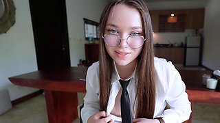 JOI - fuck the teacher to close the session.