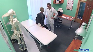 Office thief gets creampied by a doctor - faux medical center