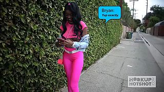 Black teen fuckdoll Kandie Monae gets smashed cruel by meeting