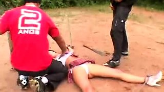 FFM Threesome Outdoors Makes For One Hot Hardcore Session