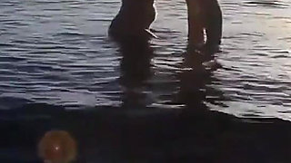 Romantic Sex at a Public Beach