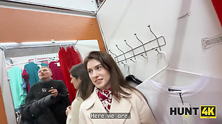 HUNT4K. Hunter picked up a girl on the street and Fucked her in a store