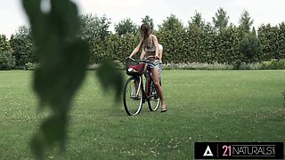 Twenty-one naturals - slender cutie Wet Pussy slurped to booty - then destroyed with Big Dick anal