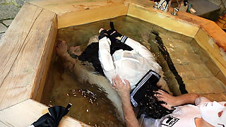 Dripping Uniform, Restrained in a Bathtub, off-campus Lesson