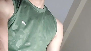 Solo Nerdy Twink Squirts Massive Cumshot