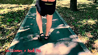 Outdoor Pickup French Blonde MILF Axell Fox