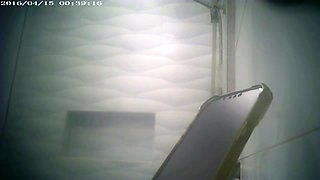 Spy Cam Catches Horny Asian Petite Teen Naked in Hotel Shower
