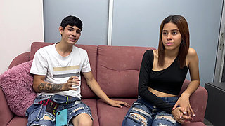 Beautiful Innocent Latin Girl Debuts in a Homemade Porn Casting Her Slut Face Is Fantastic, She Ends up with Her Cum in Her Mout