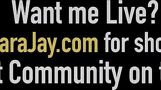 Sara Jay featuring Sara Jay and Jessica Rayne's strapon smut